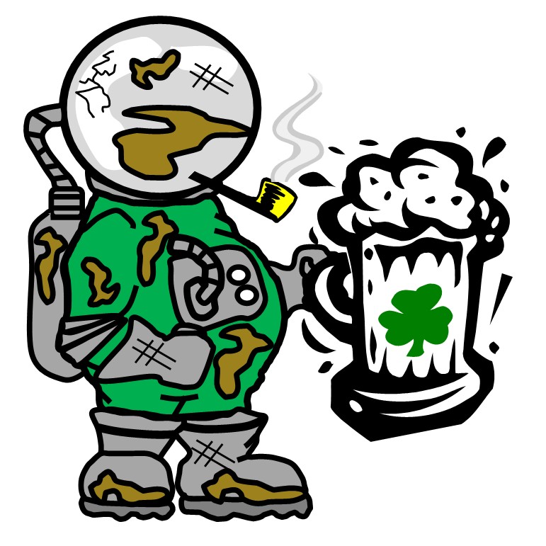 Poor Dirty Astronauts Logo_St. Patty's