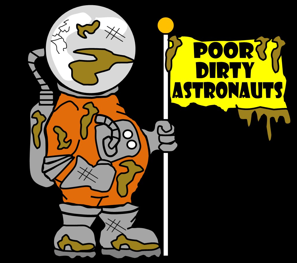 Poor Dirty Astronauts Logo_black back